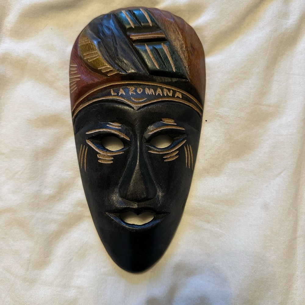 💗5 for $15💗 Hand-Carved Wooden Tribal Mask with Painted Accents